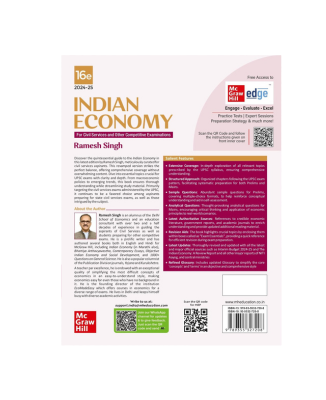 Indian Economy (English) | 16th Edition | UPSC Civil Services Exam | State Administrative Exams